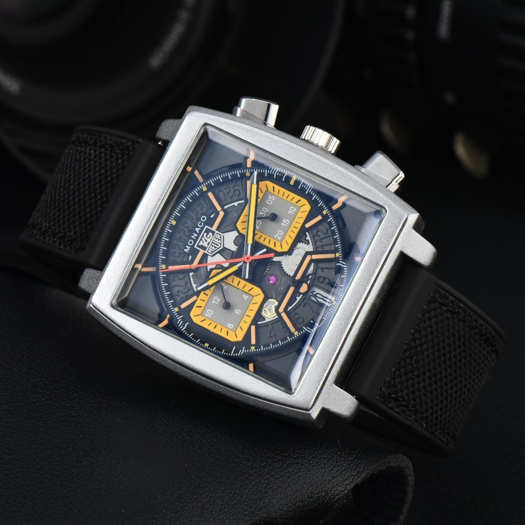 Tag HEUTER TAG HEUER เคสสแตนเลสสายยางและสายหนังนาฬิกาผู้ชาย Rui Watch ys