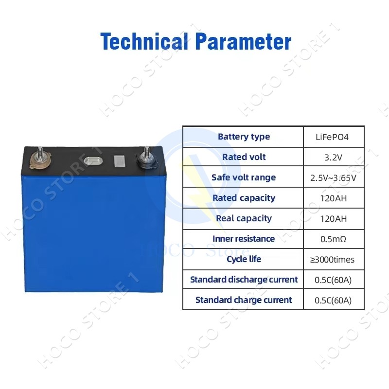 ขายส่งเกรด💥 AAA + 💥แบตเตอรี่ลิเธียมไอออนพลังงานแสงอาทิตย์ 4 ชิ้น Catl LifePo4 3.2V120ah เหมาะสำหรับกล้องกอล์ฟและห้องล้อ - รูปที่ 6