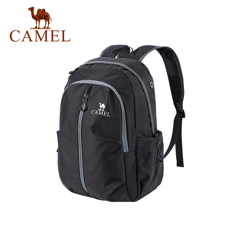 CAMEL อูฐพับได้ความจุขนาดใหญ่น้ําหนักเบากระเป๋านักเรียนกระเป๋าเป้สะพายหลังผู้ชายและผู้หญิงกีฬากระเป๋าเป้สะพายหลังเดินทางกันน้