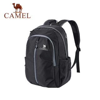 CAMEL อูฐพับได้ความจุขนาดใหญ่น้ําหนักเบากระเป๋านักเรียนกระเป๋าเป้สะพายหลังผู้ชายและผู้หญิงกีฬากระเป๋าเป้สะพายหลังเดินทางกันน้