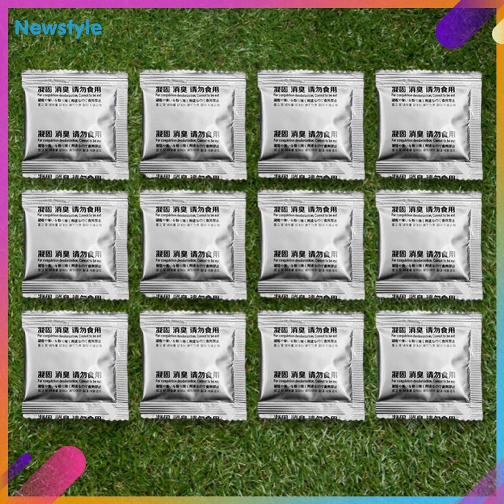 จัดส่งจากกรุงเทพ 12pc/48 ชิ้น Poo Powder แบบพกพาห้องน้ําผงสําหรับ Camping Toilet สําหรับแบบพกพา Toil