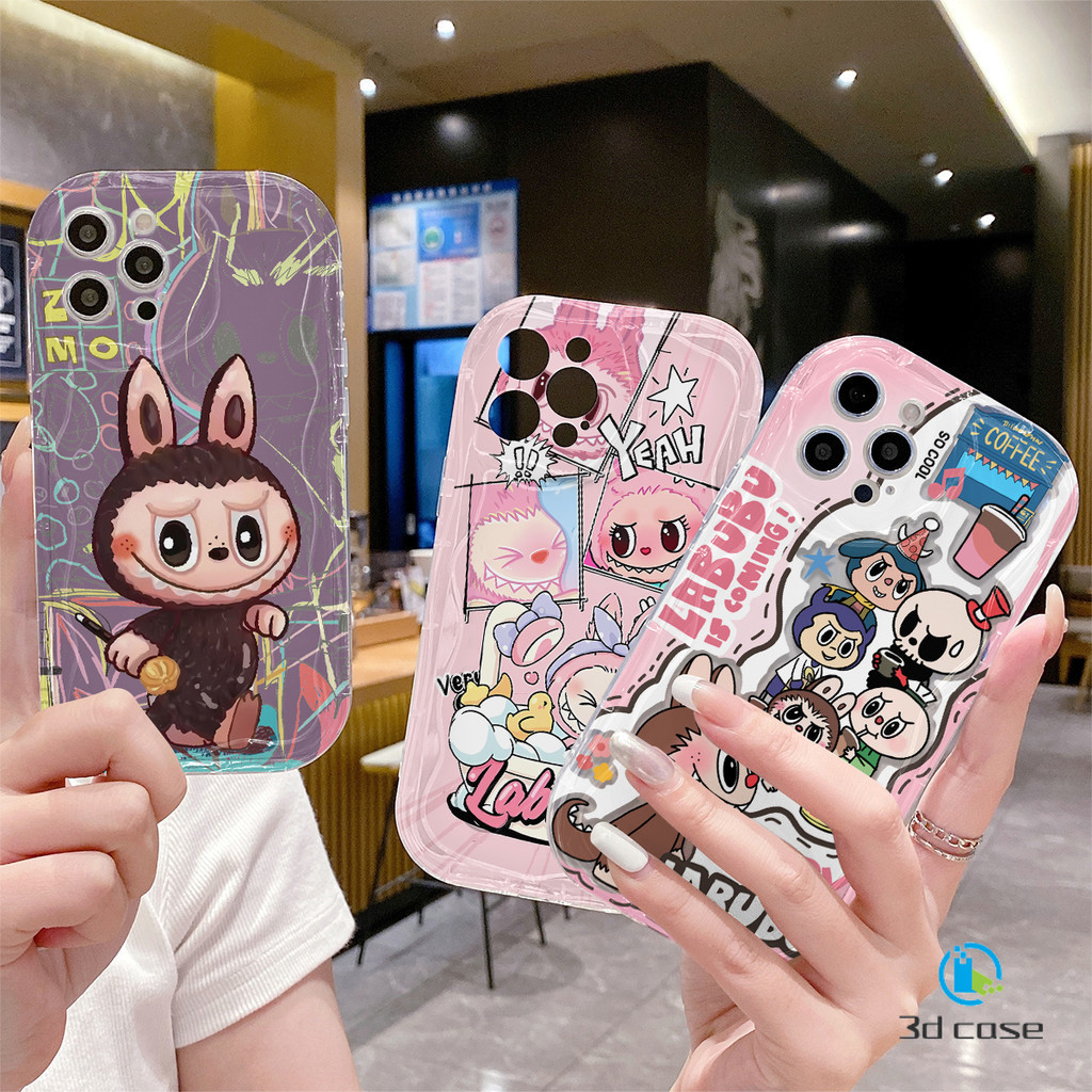 MERAH 3d กรณีสําหรับ Realme C51S C21Y C33 C53 หมายเหตุ 50 C11 C55 C2 C15 C35 C67 C51 10 8 6 7 PRO 5i