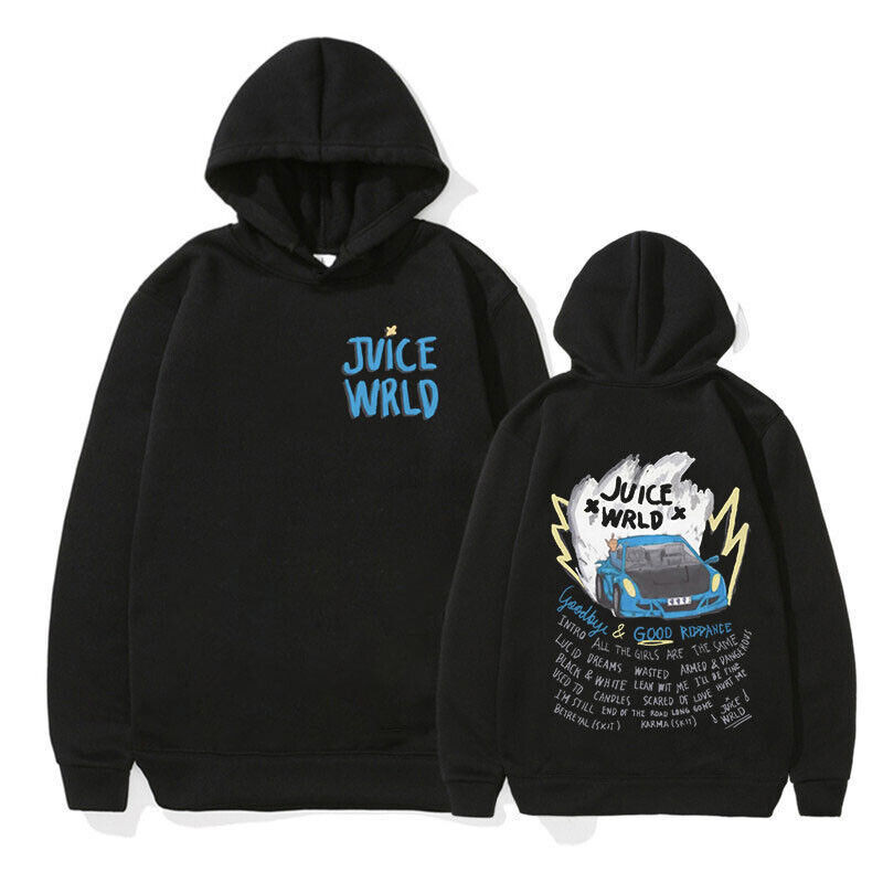 Juice Wrld Hits Song เสื้อฮู้ดกราฟิก 2 ด้าน Unisex Allsizes
