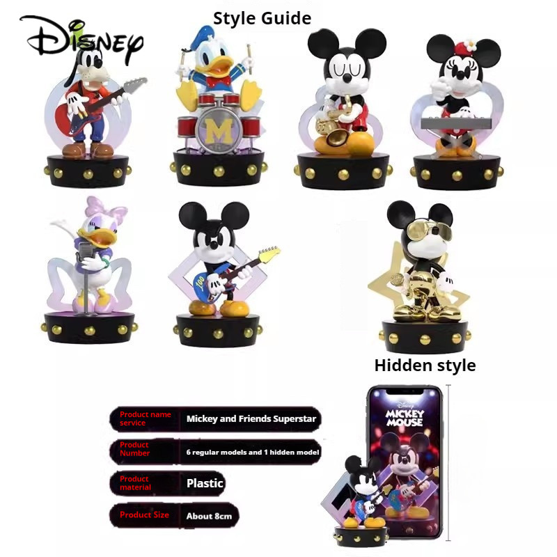 52toys Disney Mystery Box คอลเลกชันรูปมิกกี้เมาส์ของเล่นอินเทรนด์เดสก์ท็อปตกแต่งการ์ตูนอะนิเมะสินค้า