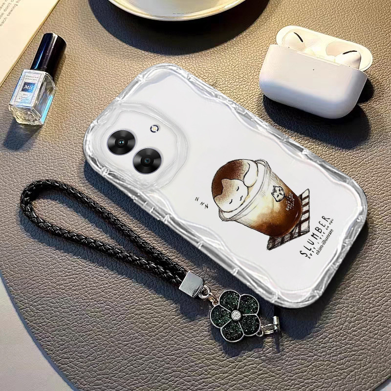 เคส Realme NOTE 60 มเคสโทรศัพท ์ ปร่งใสกันกระแทก ป้องกันกล้องดอกไม้ เคสโทรศัพท์ฝาครอบ