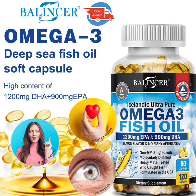 Balincer Omega 3 Fish Oil อาหารเสริม - บํารุงข้อ ตา หัวใจ และสุขภาพสมอง