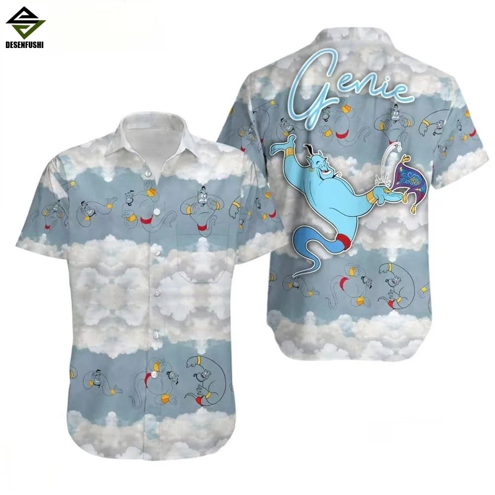 เสื้อฮาวาย Disney 2025 3D พิมพ์ลาย Eeyore สำหรับผู้ใหญ่และเด็ก