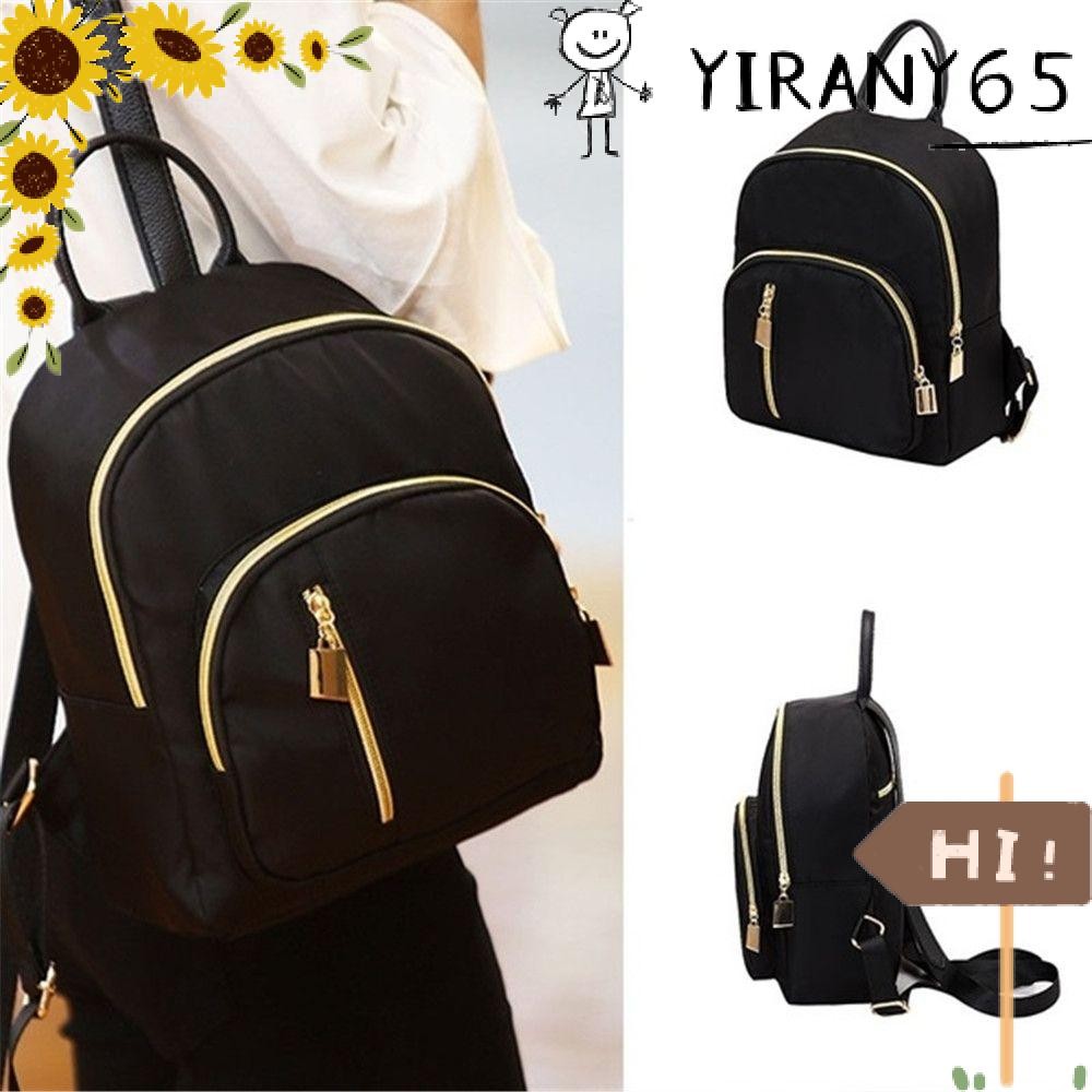 YIRAN Mini Backpack Travel Black Womens Daypack