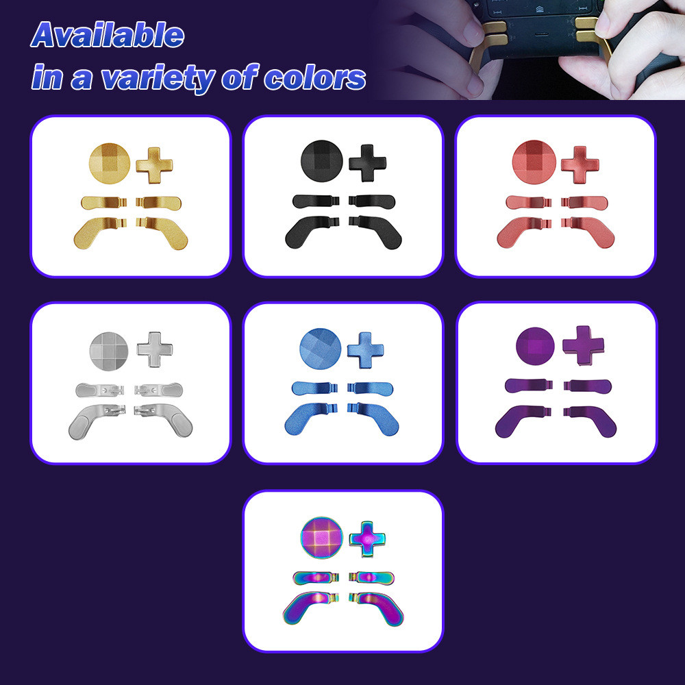 ปุ่มโลหะ Rocker D-Pad Thumbstick สําหรับ Xbox One Elite 2 Series ตัวควบคุมเกม