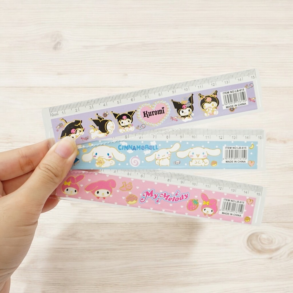 KUROMI MELODY CHARACTER RULER / 15 CM RULER / 20 CM RULER / 30 CM RULER / CUTE CHARACTER RULER