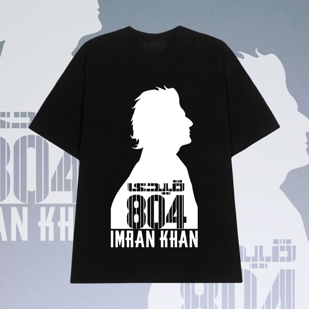 804 Imran Khan พิมพ์เสื้อยืดผ้าฝ้าย 100% S-5XL