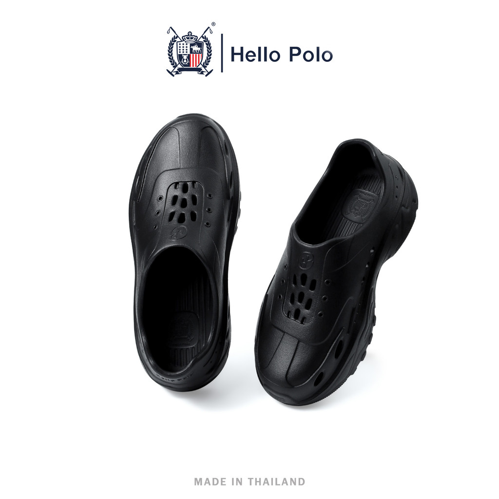 Hello Polo รุ่น HP8044 รองเท้าสุขภาพ รองเท้าแตะแบบสวม รองเท้าแตะ EVA กันลื่น นุ่ม น้ำหนักเบา สำหรับผู้ชาย พื้นหนานุ่ม