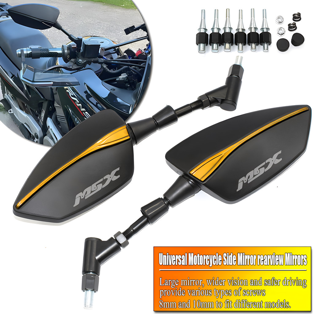 Fit สําหรับ Honda MSX125 Grom MSX 125 รถจักรยานยนต์ด้านข้างกระจกมองหลัง