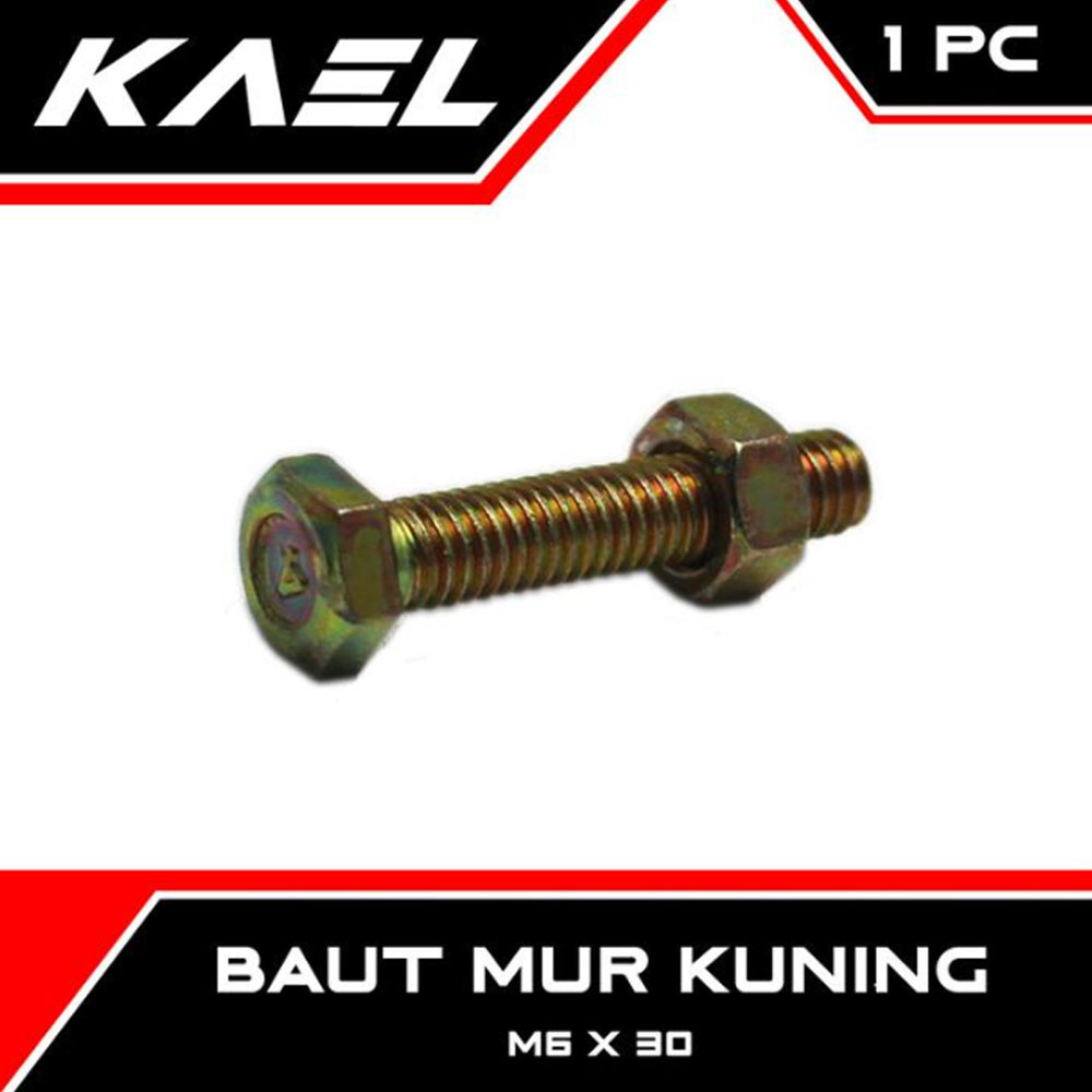 1 PC Yellow Bolt Nut M6X30 ต้องการต่างๆ Bolt Nut M 6 X 30 M6 6X30