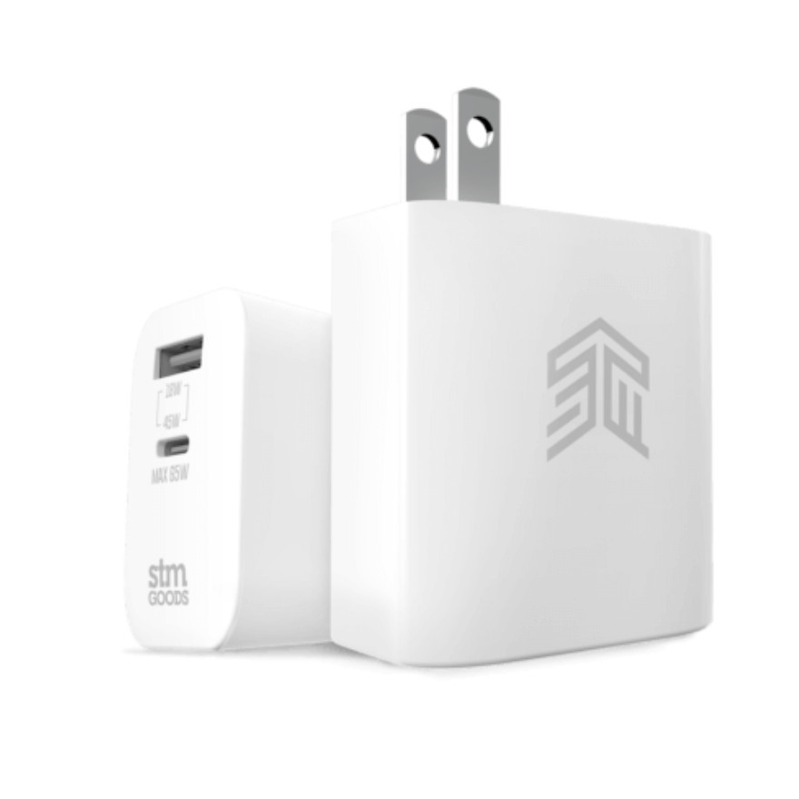 STM - 65W Dual Port (USB-C & USB-A) Power Adapter (US plug) [UFicon Store]