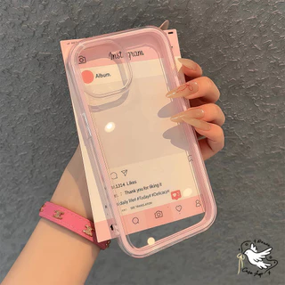 COD-ในไทย💥Ins เคสโทรศัพท์ใสๆ For IPhone 11 12 13 14 15 16 Pro Max PLUS เคส เคสไอโฟน 13 กรอบหนากันกระแทก โทรศัพท์ปกหลัง