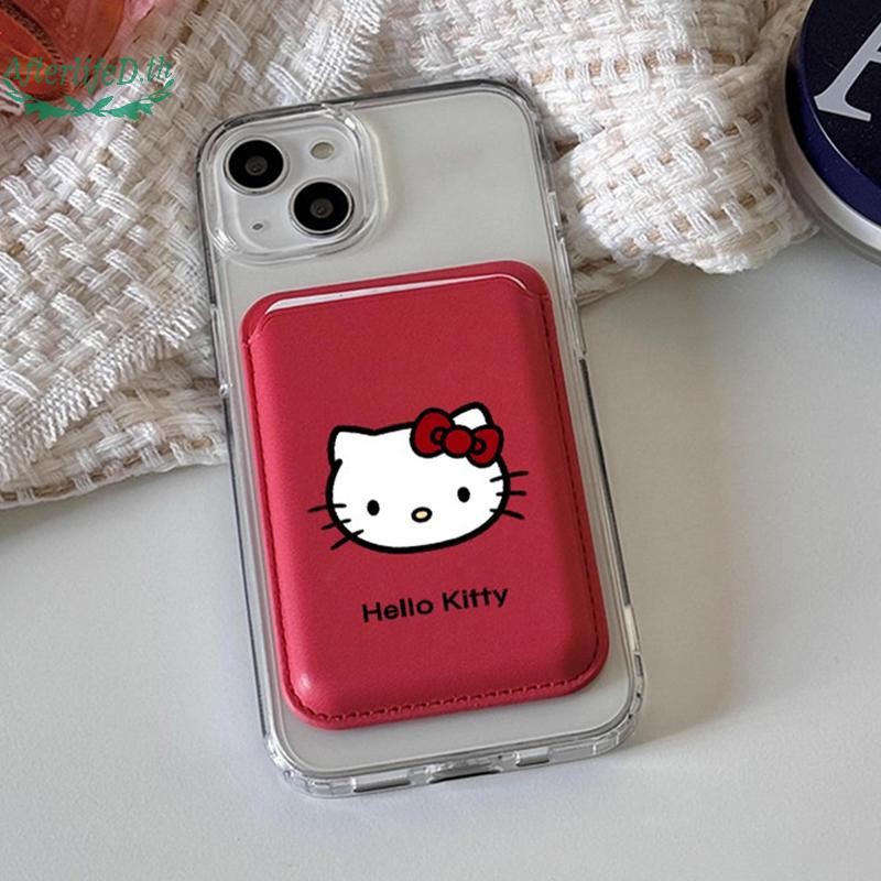 AF กระเป๋าสตางค์แม่เหล็กน่ารักสําหรับ 16 15 14 Pro Max สําหรับผู้ถือบัตรกระเป๋าโทรศัพท์ฝาครอบคลิปการ์ด A - รูปที่ 6