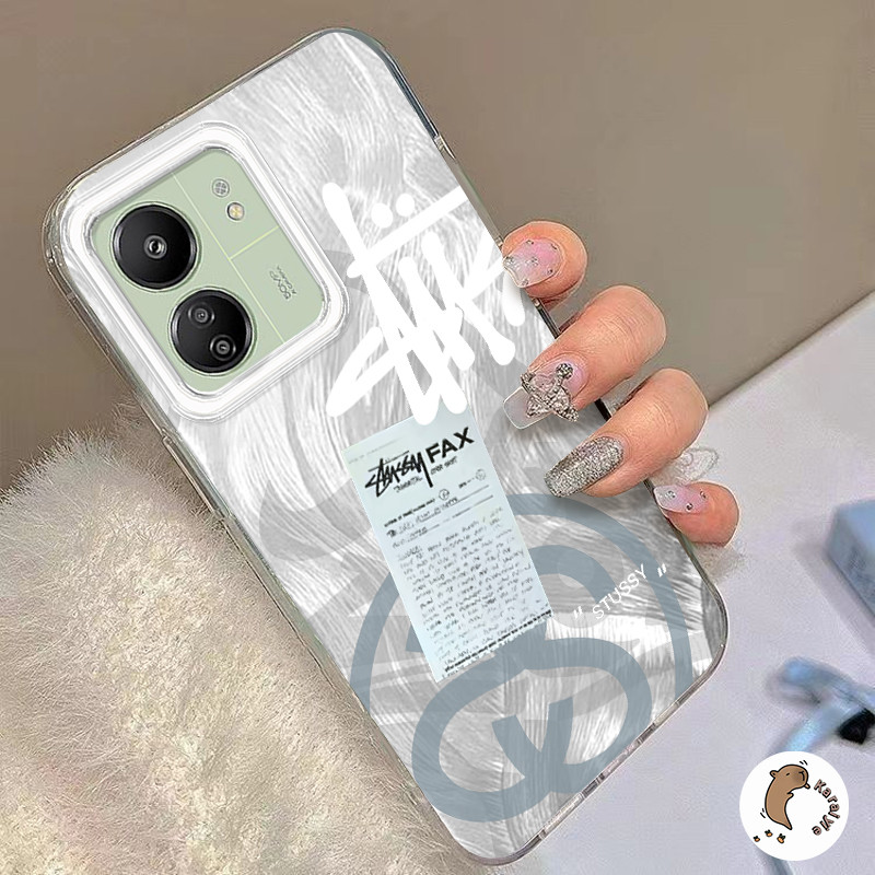 OPPO Case Stussy เหมาะสําหรับ OPPO A18 A38 A78 A58 A17 A17k A16 A5s A12 A3S A54 A77s A57 A52 A53 A54