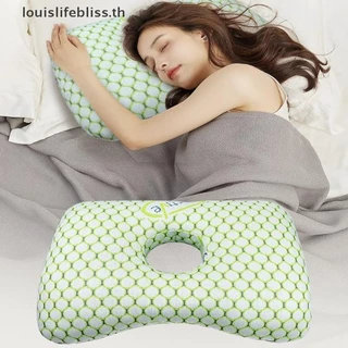 Louislifebliss ผ้าฝ้ายบรรจุเจาะหู Breathable Ergonomic พร้อมรูหูแบบพกพาสบายต่างหูใหม่