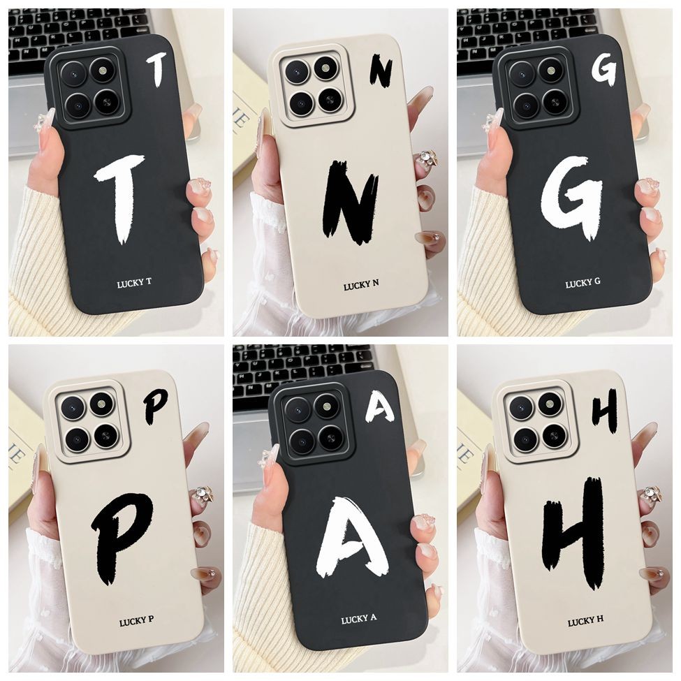 Honor X5b GFY-LX2 X5bPlus GFY-LX2P ฝาครอบ Honor X5b Plus กรณีแฟชั่นตัวอักษร AZ รูปแบบการออกแบบซิลิโค