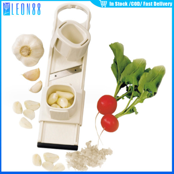 พร้อมส่งจากไทย เครื่องหั่นกระเทียม2 in 1 เครื่องหั่น อุปกรณ์ครัว ที่สไลด์กระเทียม บริการหลังการขายดี