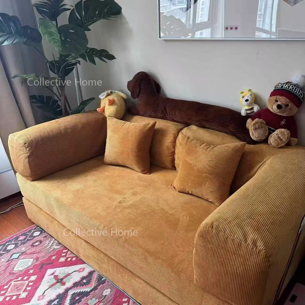 ApeHome เตียงโซฟาบีบอัดโซฟาห้องนั่งเล่นมัลติฟังก์ชั่ห้องนอนที่เรียบง่าย Teddy sofa