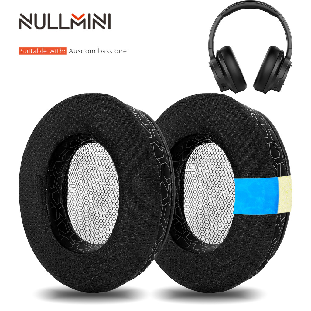 Nullmini เจลทําความเย็นแผ่นรองหูฟังสําหรับ Ausdom Bass One หูฟังเปลี่ยนเบาะแขน Earmuffs แถบคาดศีรษะ