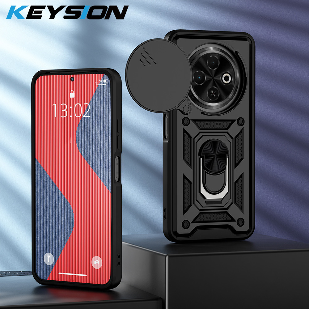 CASE TECHNO SPARK 30C / SPARK 30 PRO SLIDE IRING CASE ROTARY STANDING PHONE SLIM FIT CASE PNEW