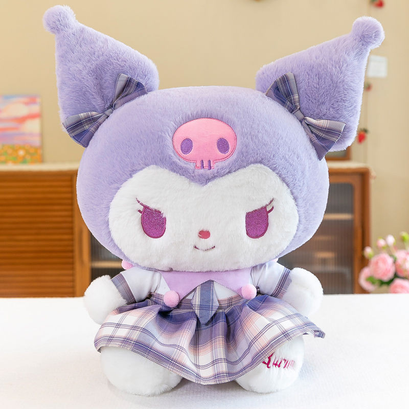 🔥พร้อมส่ง🔥Melody Kuromi ผ้ากํามะหยี่ขนนิ่ม50cm/80cm ตุ๊กตาตัวใหญ เหมาะกับของขวัญวันเกิด ตุ๊กตาน่ารัก