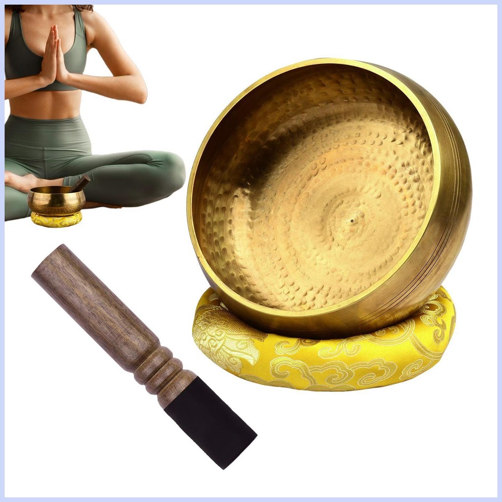 Sound Bath Handmade เนปาลเสียงสมาธิ Bronze Bowl Chimes ผ่อนคลายลึก Sleep Aid สําหรับผู้เริ่มต้น Mindfulness cingth