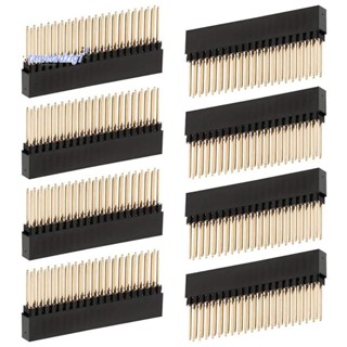 8PCS,2X20(40 Pin) สูงพิเศษหญิง 0.1 นิ้ว Pitch Stacking Heade…