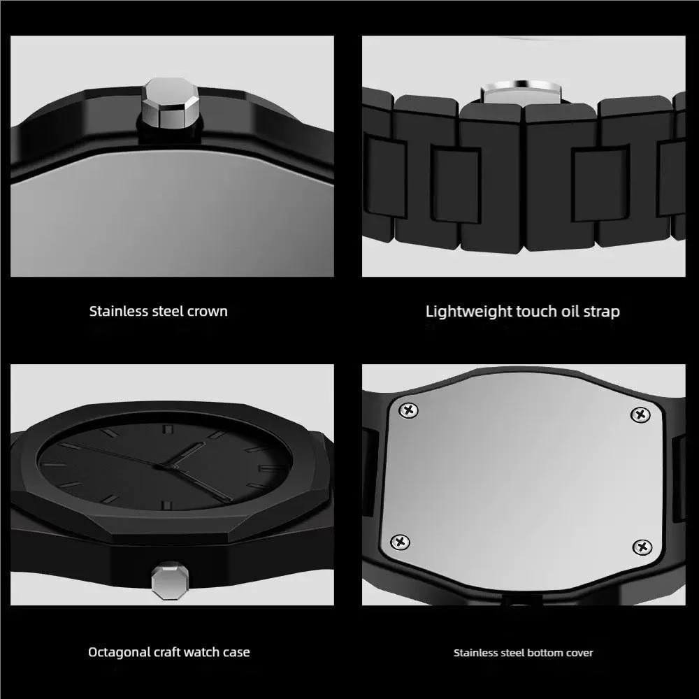 โมเดิร์นมินิมอลบุคลิกภาพนาฬิกาสําหรับผู้ชายผู้หญิงสร้างสรรค์ตัวเลขอาหรับเดลกีฬานาฬิกาพักผ่อนผู้ชายออกแบบเฉพาะทุกวันกันน - รูปที่ 7