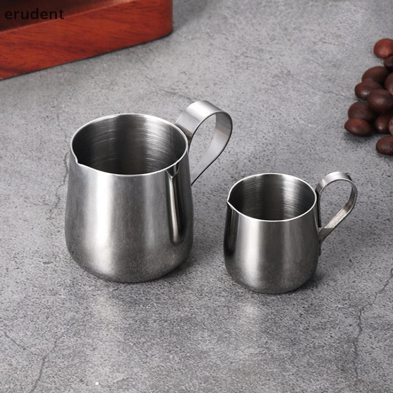 Erudent 304 สแตนเลสเหยือกนมชี้โถดอกไม้นมขนาดเล็กJiggerกาแฟเครื่องมือถ้วยเหยือกกาแฟนมFrothingเหยือกใหม่ - รูปที่ 2