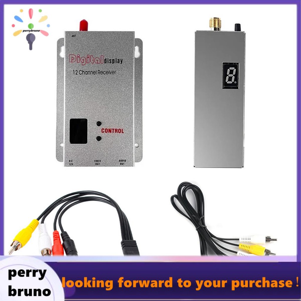 FPV 1.2G 1.3G 1.6W VTX เครื่องส่งสัญญาณ + 12CH ตัวรับสัญญาณ VRX ชุดเปลี่ยน 8CH 0.1mW/25mW/800mW/1600