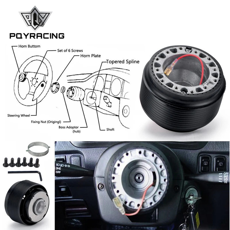 PQY STEERING WHEEL BOSS KIT HUB ADAPTER FIT สําหรับ Volkswagen VW Golf MK3 PQY-HUB-GOLF3