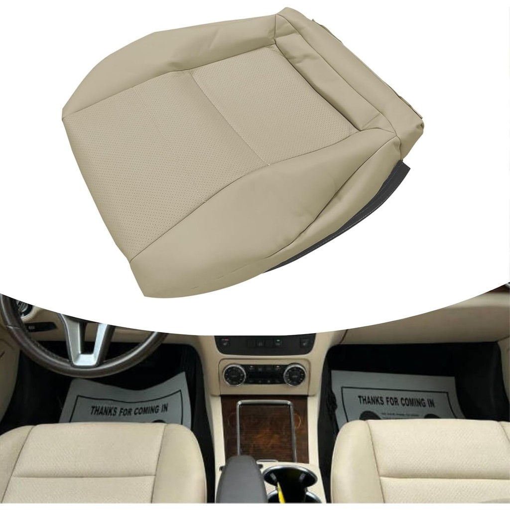 ไดร์เวอร์ด้านข้างด้านล่างเปลี่ยนเบาะหนัง Tan เข้ากันได้กับ Mercedes Benz GLK250 280 300 350 2008 200