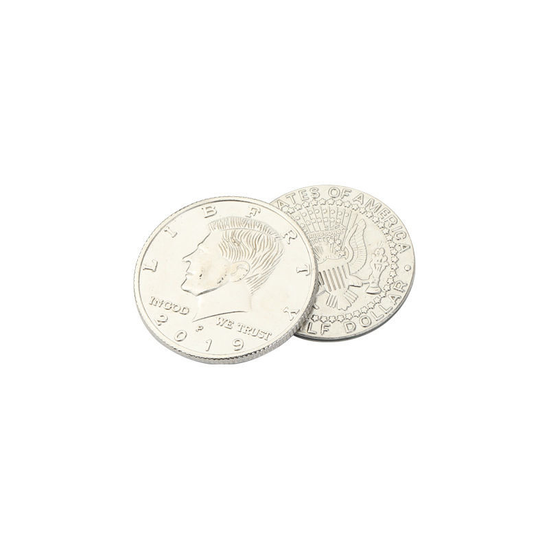 เหรียญผีเสื้อพับได้ สำหรับการแสดงบนเวที ระยะใกล้ อุปกรณ์มายากล เหรียญทะลุกระจก