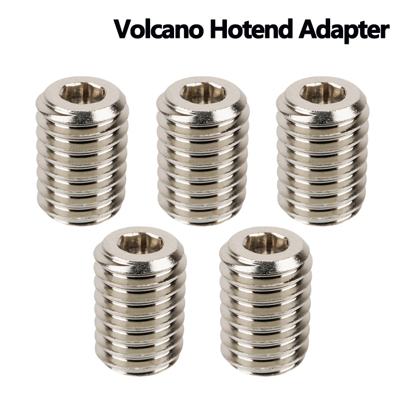 V6 Volcano Hotend Adapters For Volcano Heater Block to V6 Nozzle Hight Flow Nozzle Copper Connector 