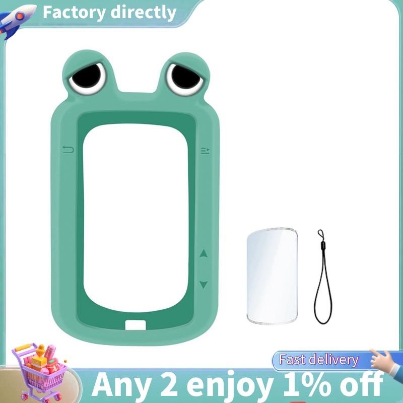 LU-Silicone Case Protector จักรยานคอมพิวเตอร์สําหรับ BSC200 BSC300 พร้อมฟิล์มป้องกันหน้าจอสีเขียว