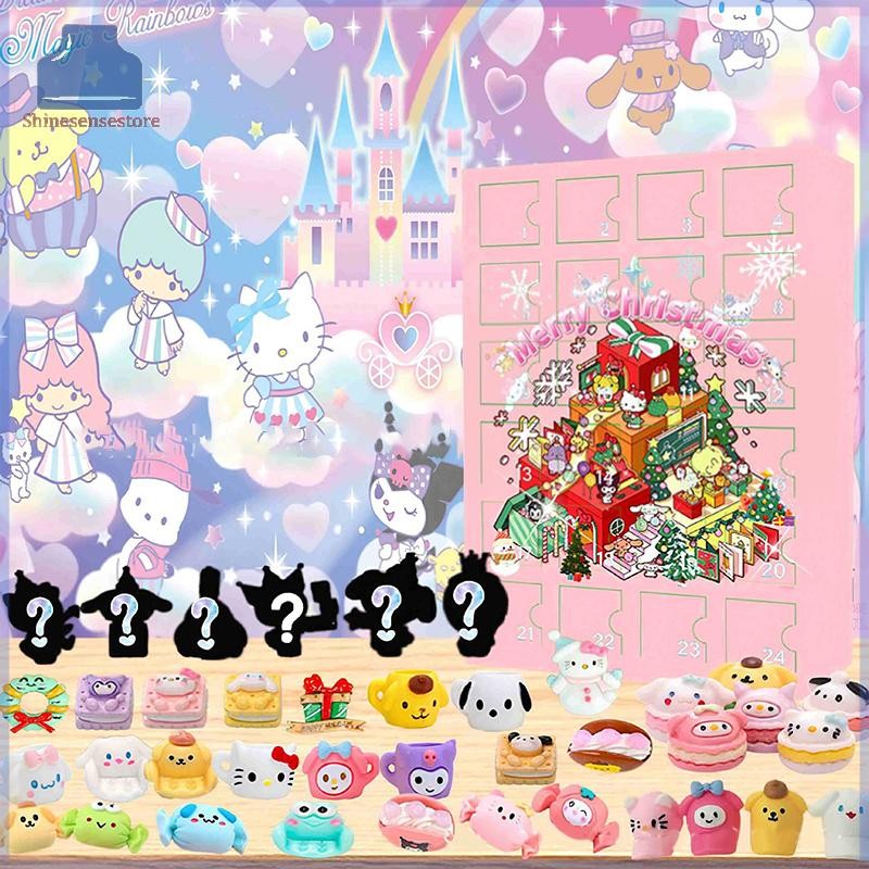 SHINE คริสต์มาสจุติปฏิทินคริสต์มาสนับถอยหลังปฏิทินกล่องตาบอดอะนิเมะรูปรุ่นSurpriseของเล่นเด็กNavidad