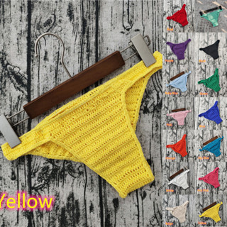 【fast shipping】กางเกงชั้นใน จีสตริง ถักโครเชต์ ระบายอากาศ กั…