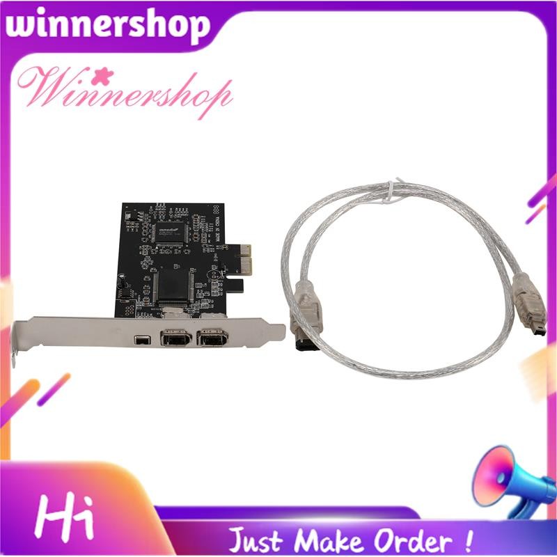 การ์ดสายไฟ 1394, PCIe 3 พอร์ต 1394A การ์ดขยายสายไฟ, PCI Express ภายนอก IEEE 1394 อะแดปเตอร์คอนโทรลเล