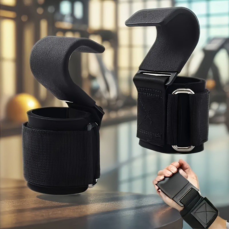 ฟิตเนสยกน้ําหนัก Squat Assist Hook / Pull-up Assistance Band สําหรับ Barbell / ตะขอยกน้ําหนัก & Gym 