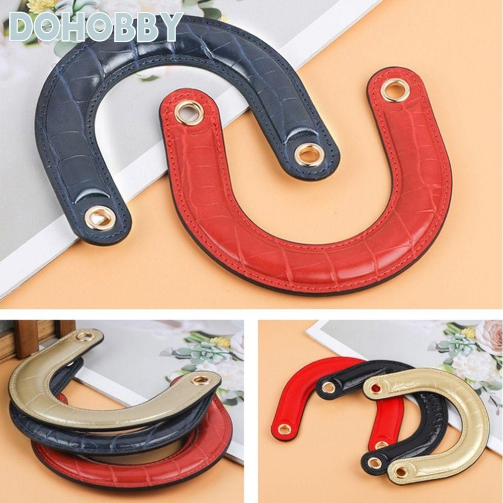 DOHOBBY Bag Handles Handmade PU Leather Replacement Purse Handles