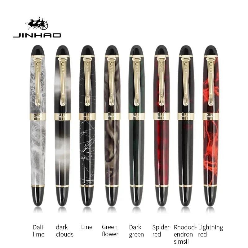 Jinhao X450 Fountain Pen 1.0mm Oblique/M Type Nib Luxury Writing Pens อุปกรณ์การเรียน