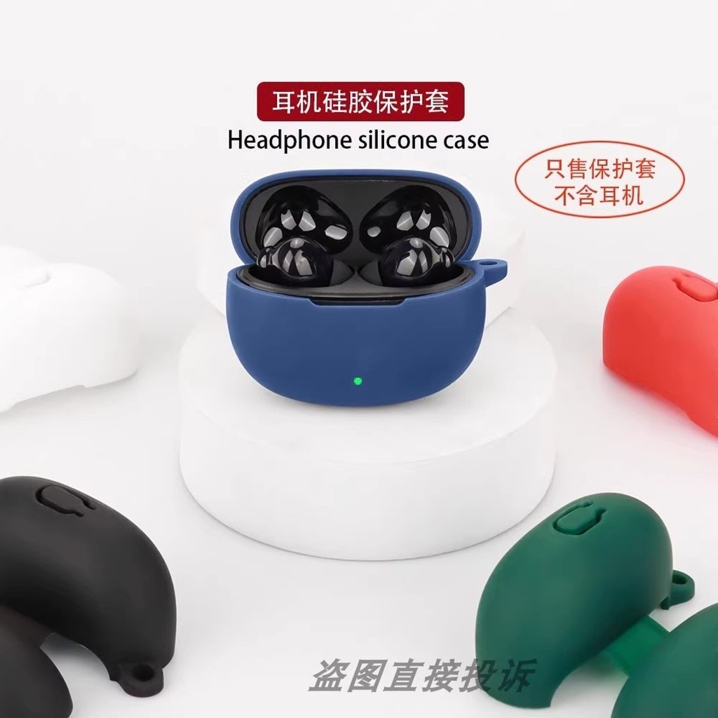 Stock ReadyCase เข้ากันได้กับ VIVO Buds สีทึบซิลิโคนหูฟังปกอ่อนพร้อมตะขอ