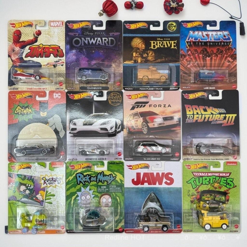 Hotwheels Entertainment Culture Series Great White Shark Audi Ninja Turtles รถของเล่นโลหะผสมรุ่น DMC