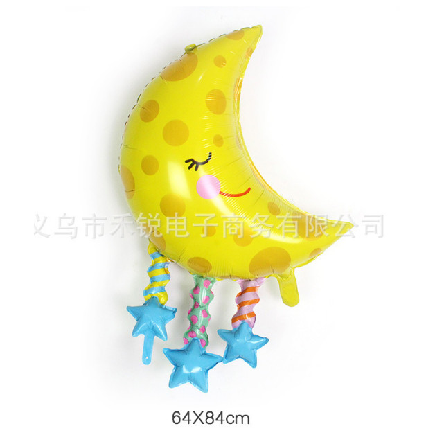 ส่งไว ลูกโป่งฟอยล์ รุ้ง ก้อนเมฆ พระอาทิตย์ balloon รูปที่ 5