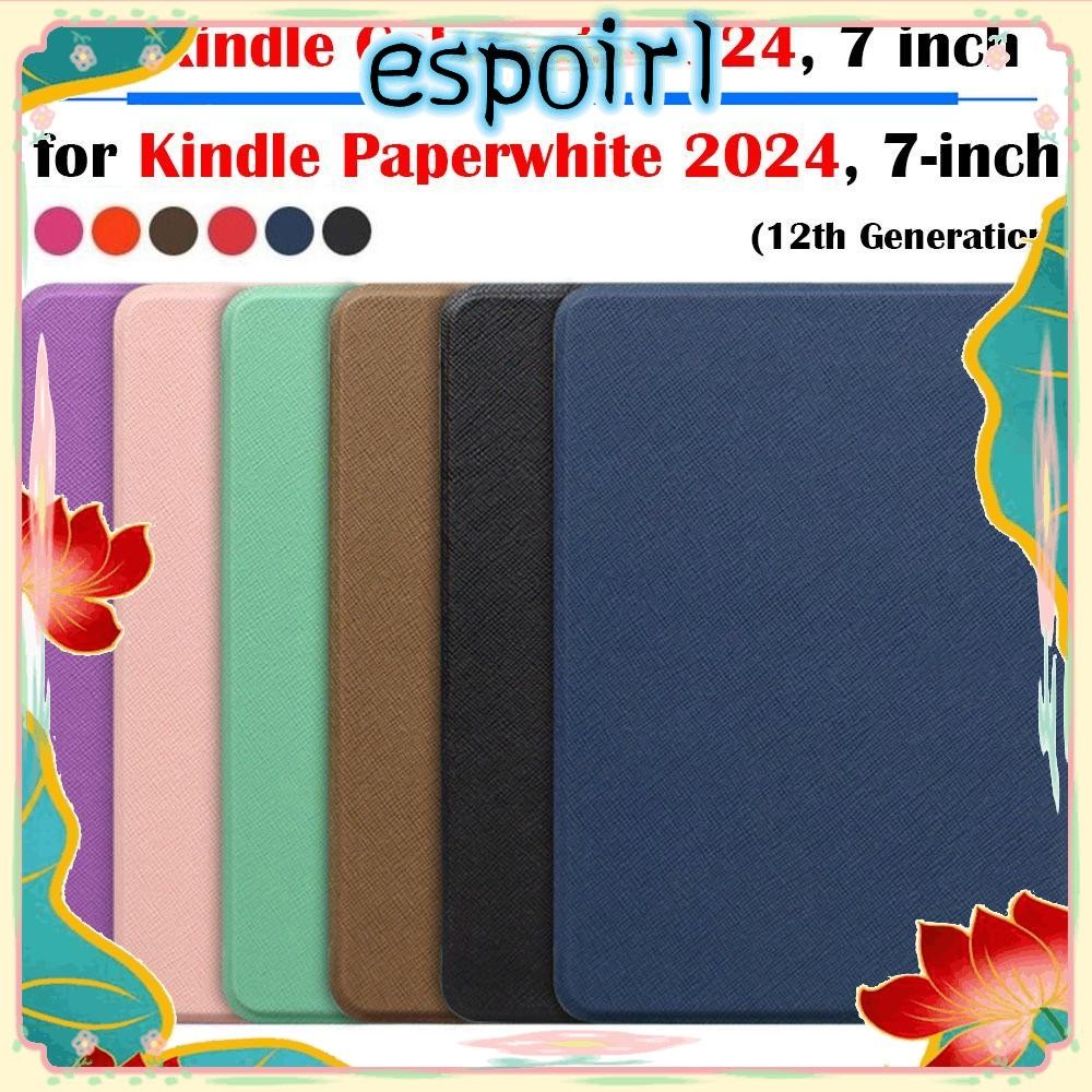 ESPOIR eReader , Auto Wake/Sleep PU Leather Colorsoft Cover, Slim SA569P Anti Scratch KPW6 เกราะป้อง