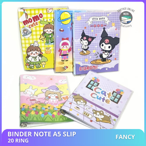 BOS Binder Note Slip A5 20 Ring Binder Note Book Ring Note Binder A5